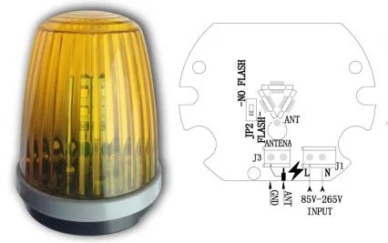 85V-265V AC Flash Lamp F5020 LED Style for Sliding Gates