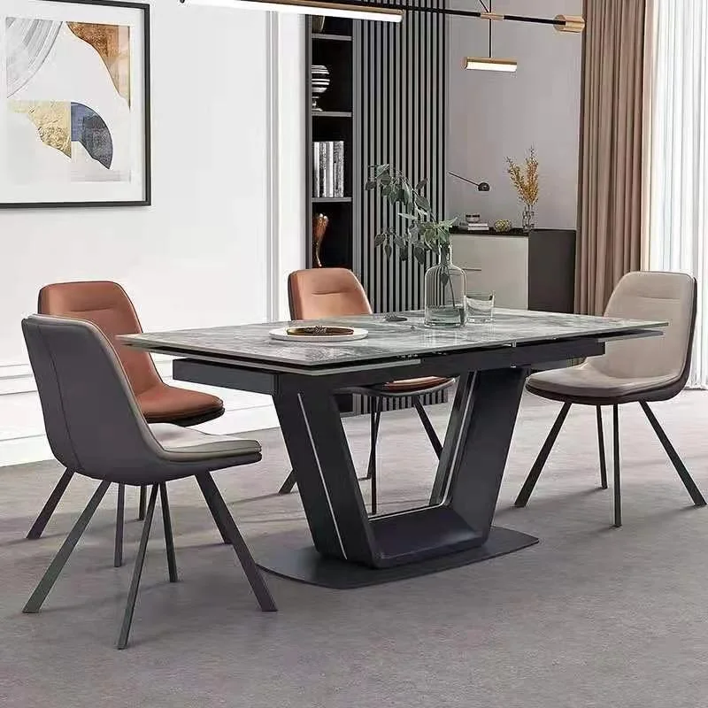 Nuevo diseño de alta calidad Mobiliario de casa moderna mesa de comedor y sillas CZ-DT09 (2)