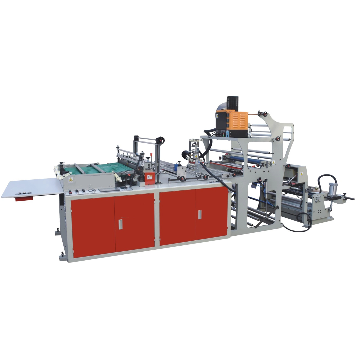 High quality/High cost performance  Double Layers Automatic Rolling on Bag Making Machine for Flat Bags in Supermarket