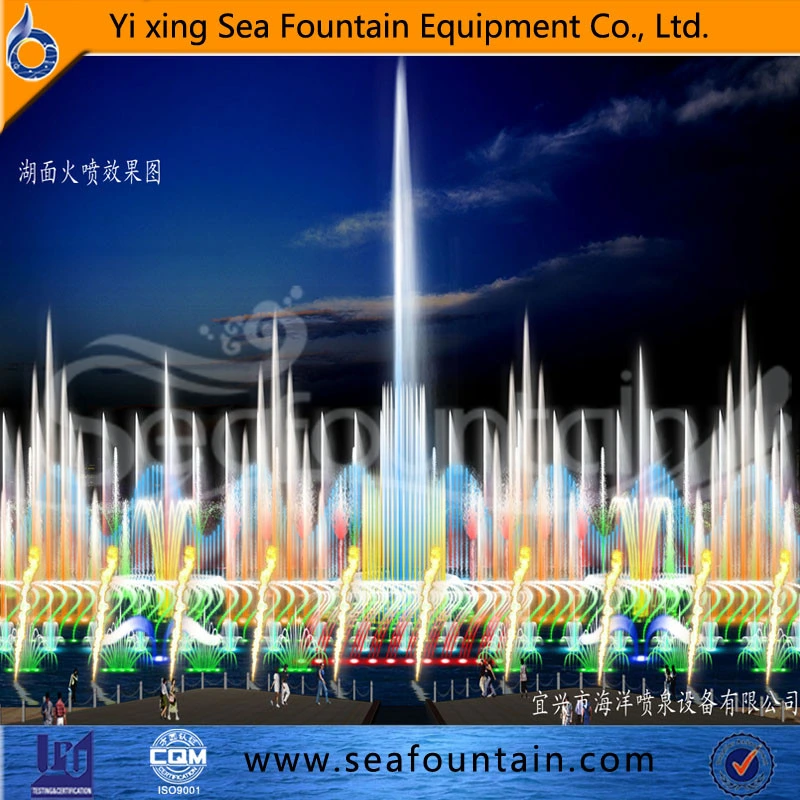 Luz LED Seafountain decorativa Fuente flotante Lago diseño