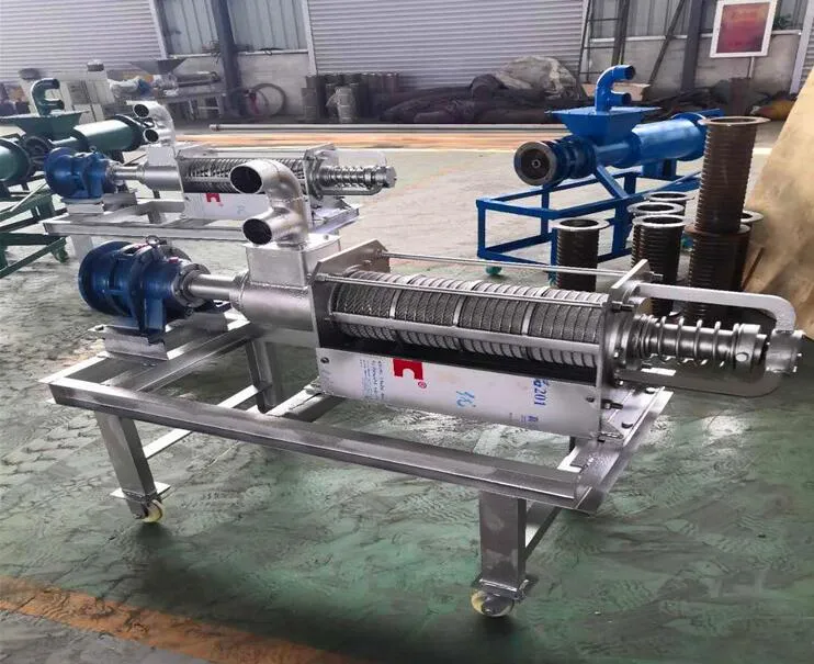 China Manure Extruder Poultry Cow Dung Dewatering Machine Dewatering Solid Liquid Separator