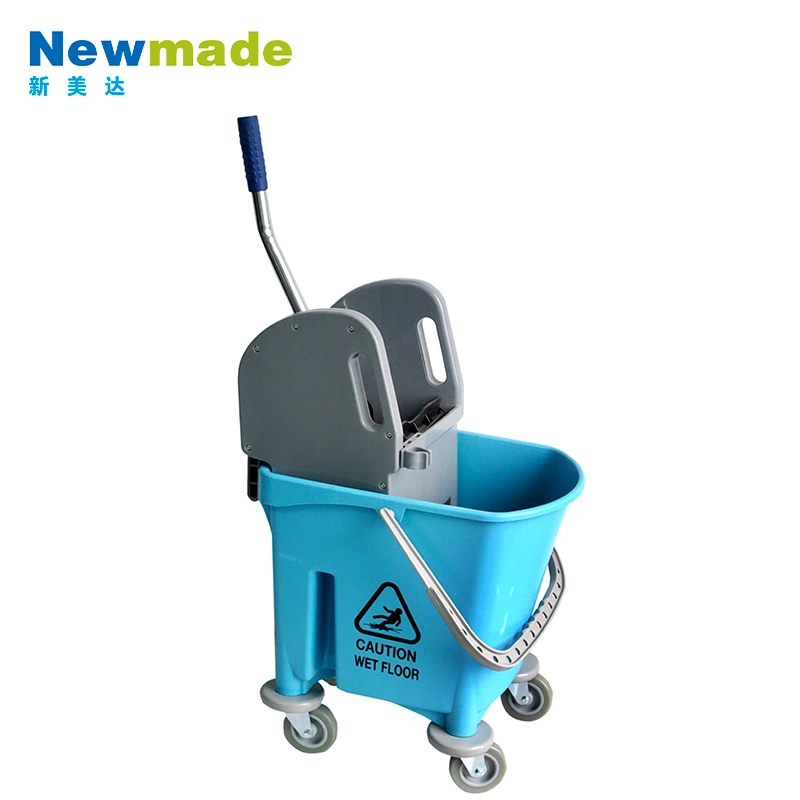 Down Press Floor Cleaning Mop Wringer and Cleaning Trolley