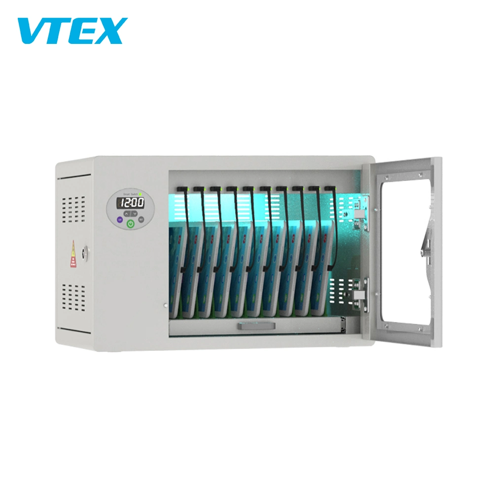 30W 10 Units Sterilize Tablet PC Charging Station Cabinet Cart