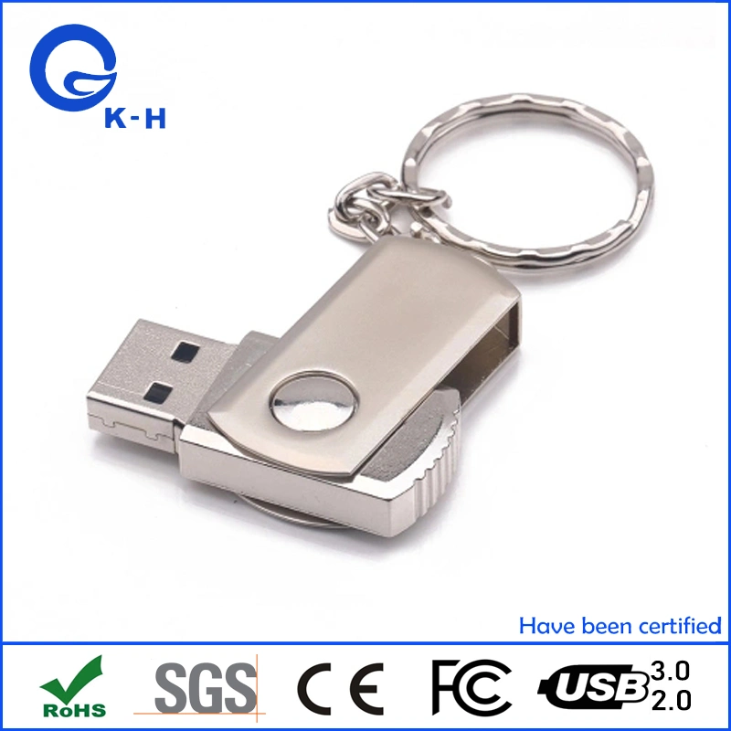 Keychain Metal Pormo USB Flash Drive Wholesale/Supplier Swivel Pen Drive