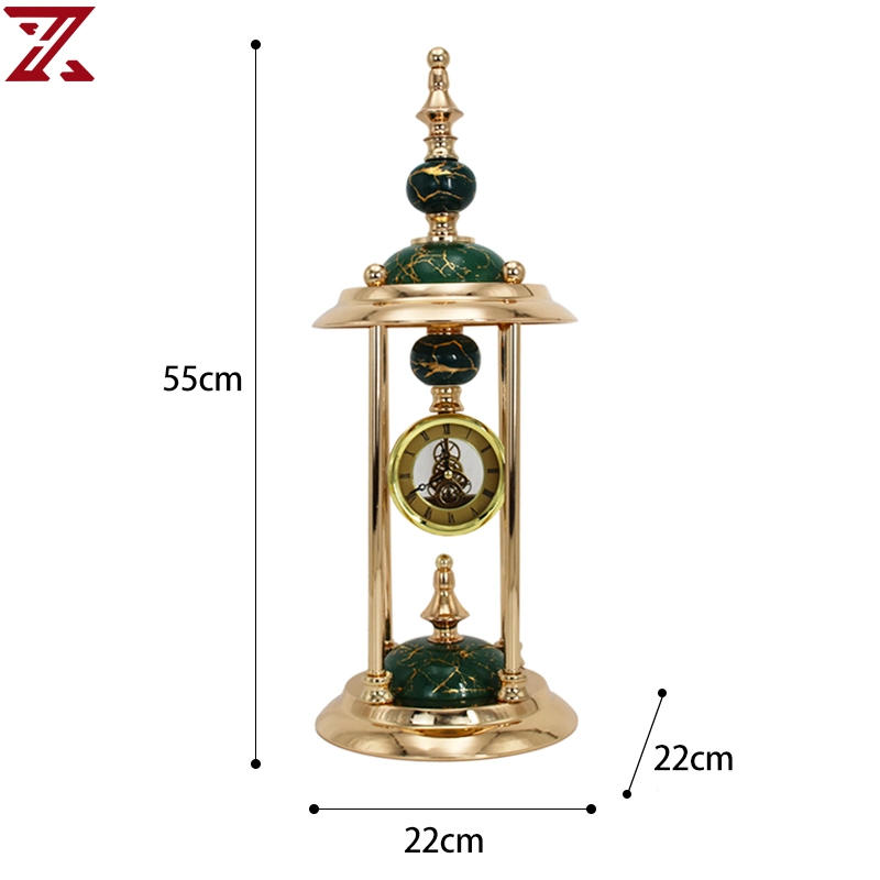 Hot Sale Retro Metal Bracket Clock Table Clocks for House Decor