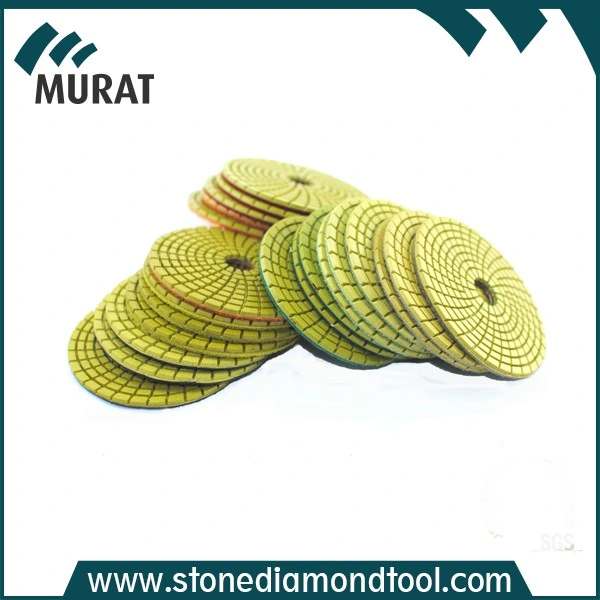 Resin 4 Inch Wet Floor Polishing Pad for Granite and Marble