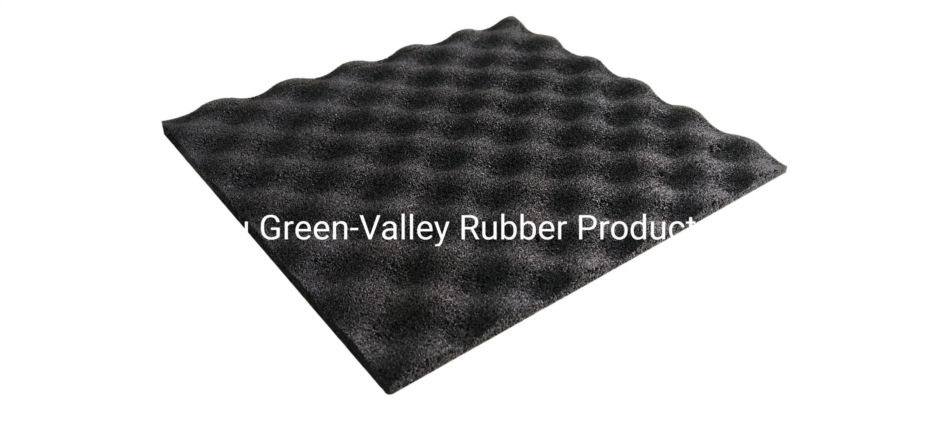 La moquette Underlayment isolation acoustique du bruit personnalisée en usine tapis en caoutchouc isolant/tuiles de caoutchouc