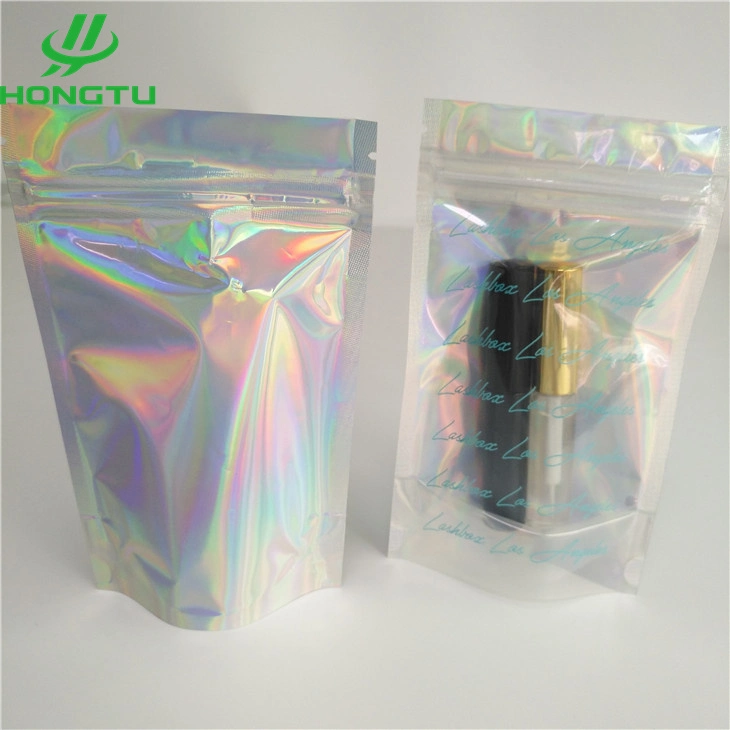 Customized Printed Plastic False Eyelash Bag Custom Eyelash Boxes Packaging with Your Own Logo Household Goods Bag