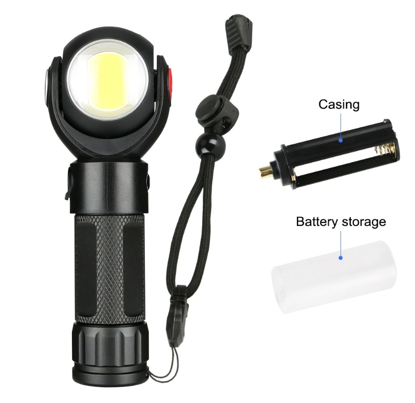 Wholesale/Supplier Multi-Function Aluminum Torch Light 360 Degree Rotation LED Torch Lamp XPE+COB Camping Hunting Handheld Rechargeable LED Flashlight