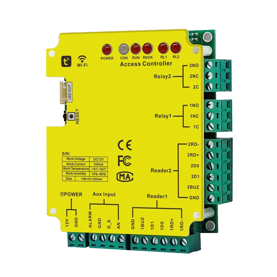 SMART Tuya aplicación Teléfono Puerta Seguridad RFID Cloud Access Controller Teclado lector de tarjetas WiFi sistema de control de acceso WiFi