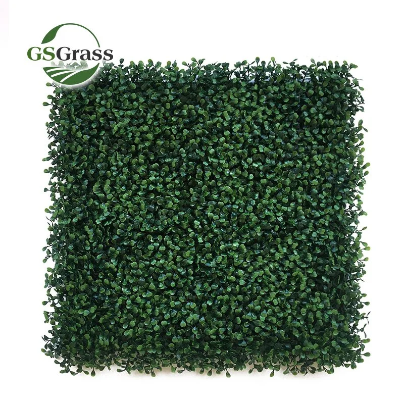 Anti UV protegido contra el fuego retardante Artificial Boxwood Plant Foliage Fence Protección de la privacidad Jardín vertical Verde Panel de pared