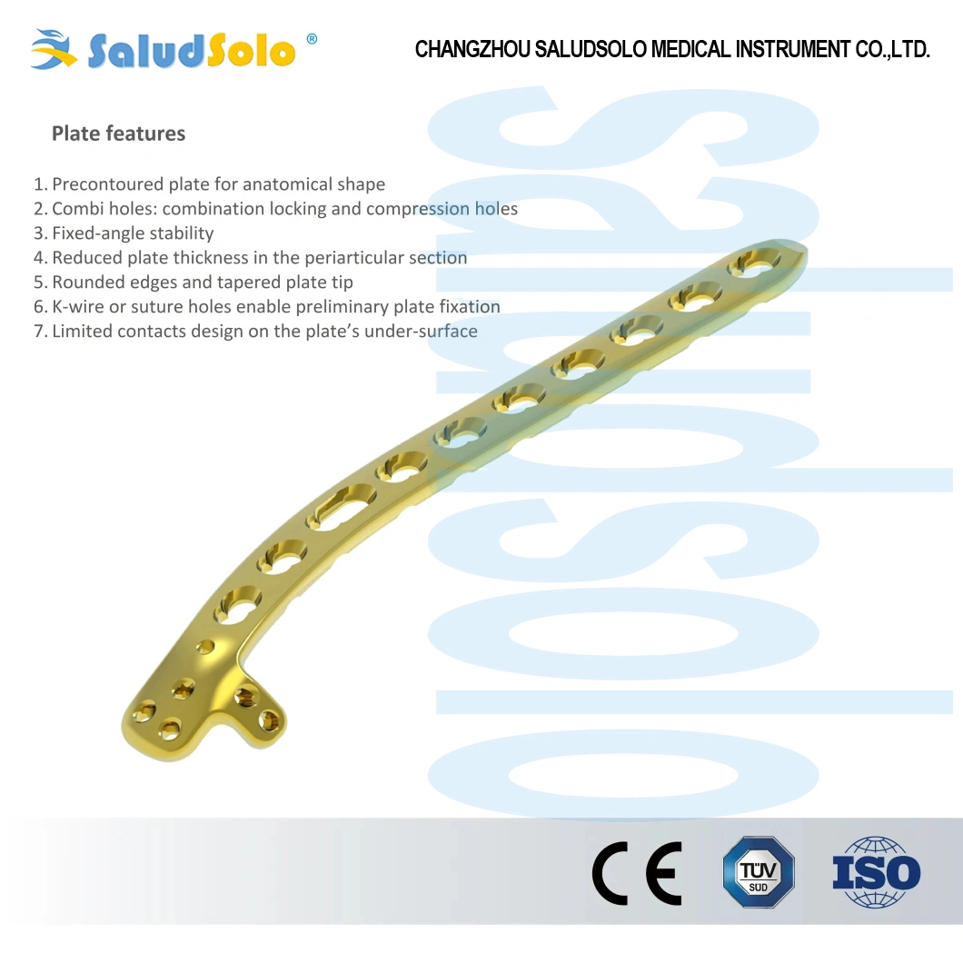 Hot Sale Distal Posteriorlateral Humeral Plate II, Small Fragment Locking Plate System