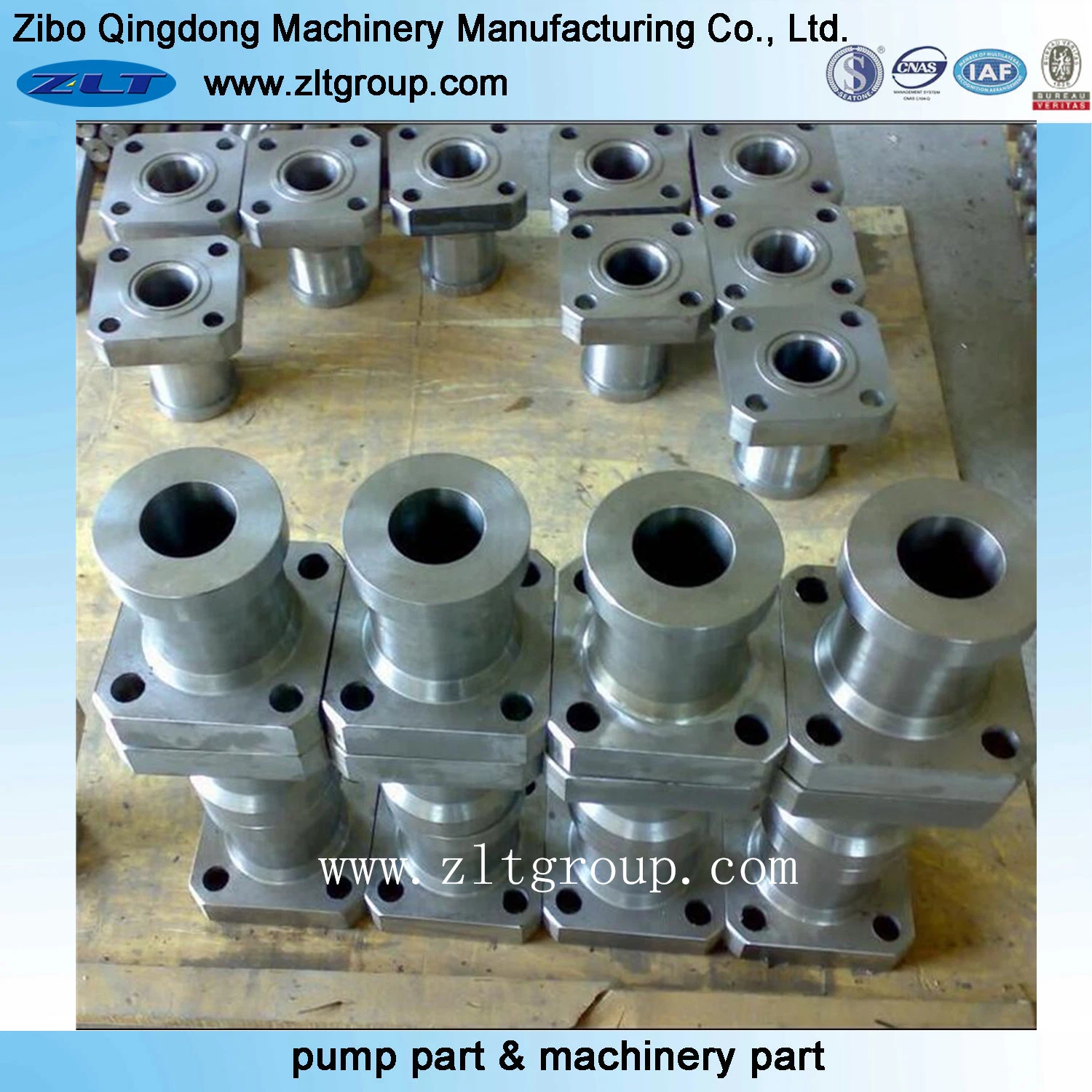 Stainless Steel/Carbon Steel Pump Flange with CNC Machining in Sand Casting