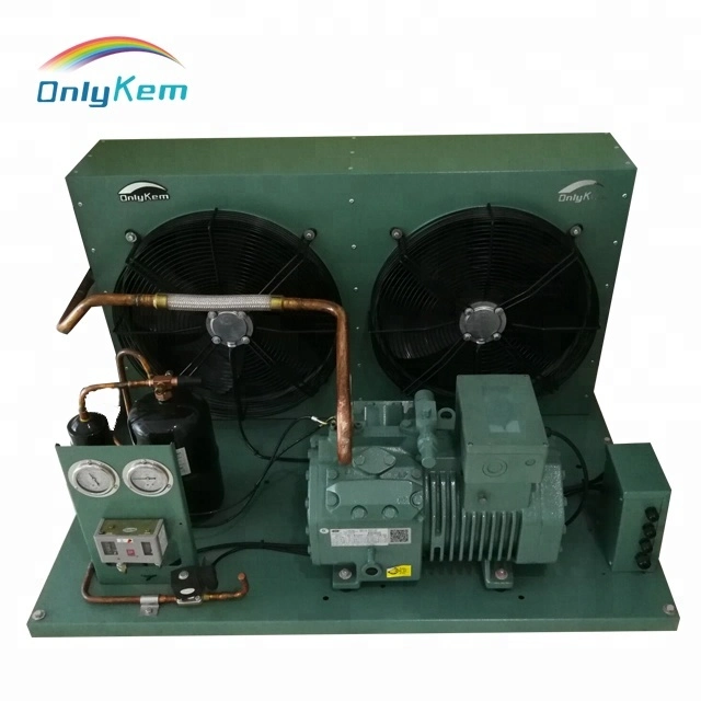 Descarga Lateral Semi-Hermetic Compressor de parafuso de pé no resfriador da unidade de condensação