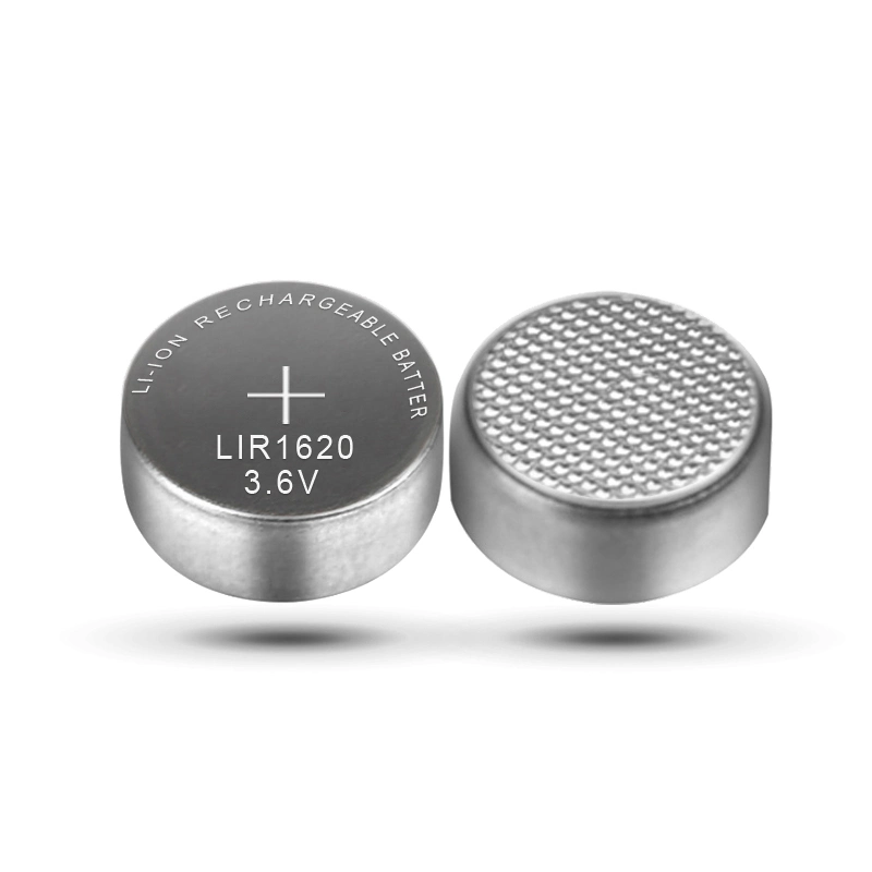 High Quality Lir1620 3.7V Rechargeable Lithium Ion Button Cell Battery for Hearing Aid, Smart Watch