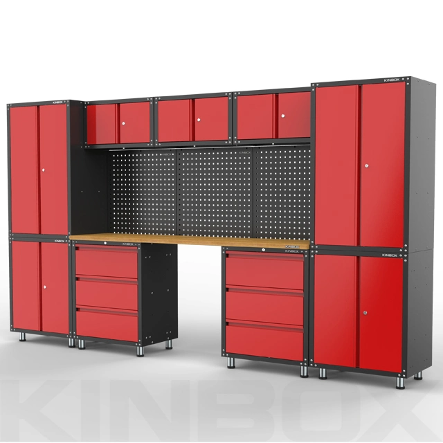 Rouleau Kinbox 13 pièces de mobilier Armoire à outils de stockage de garage des fournisseurs