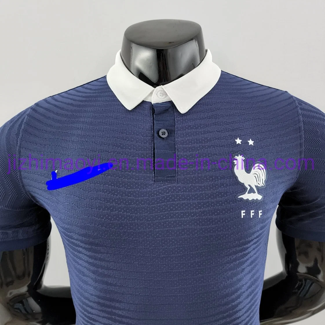 Wholesale 2022 National Team French Player Version Classic Blue Shirt Jersey