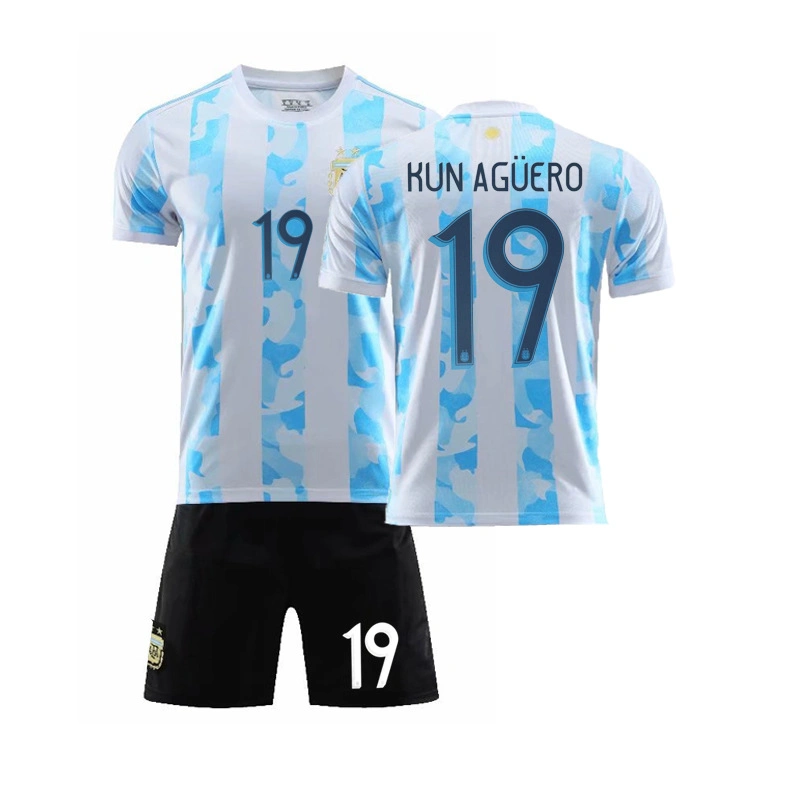 Customize Poleyster T-Shirt New Clothing 2020-2021 Clothes Argentina Jersey No. 10 Messi Jersey Home Field Neymar Jersey for Adult Children