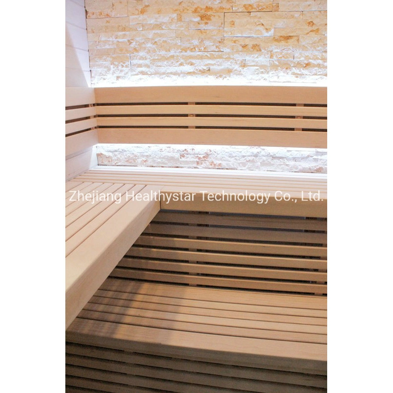 Fournisseur chinois Sauna à vapeur de luxe pour usage domestique avec porte en verre.