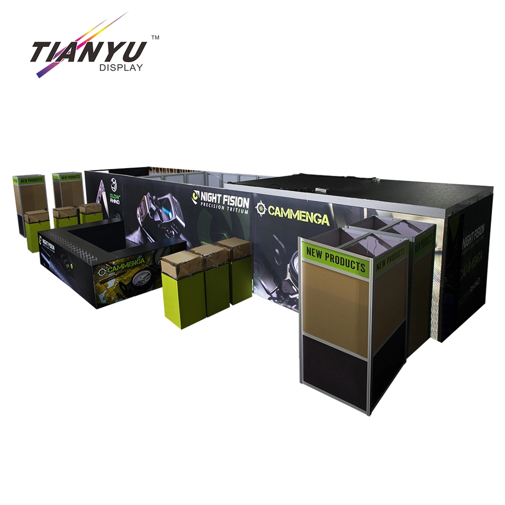 Tianyu Fabric Pop up Advertising Exhibition Event Booth Trade Show Display with Light Box