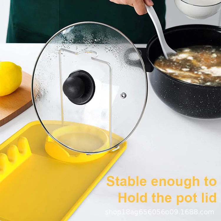 Multi-Purpose Removable Cutting Board with Spoon Soup Drain Rack