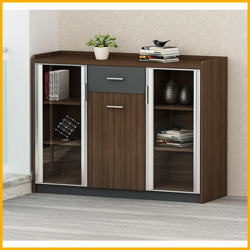 Wooden High quality/High cost performance Home Office Storage Cabinets Black Office Furniture File Cabinet with Drawers