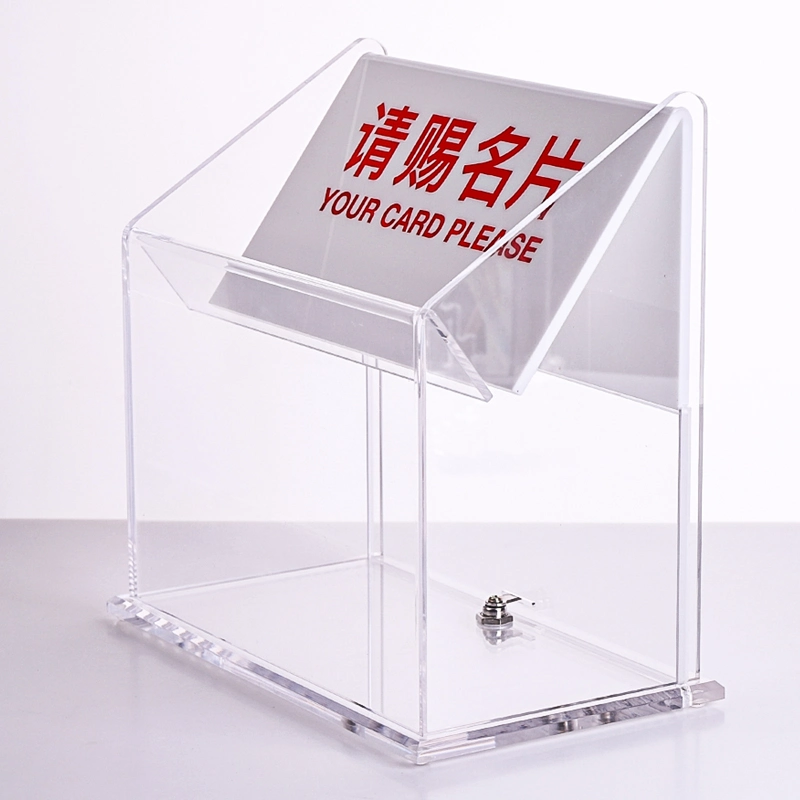 Crystal Acrylic Collection Box for Exhibition Business Card