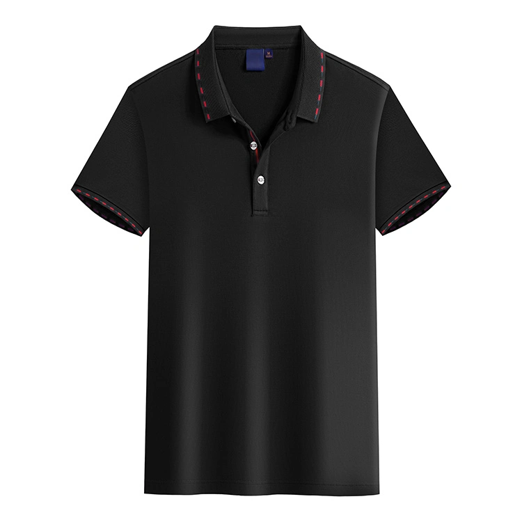 T-shirts 100% coton pour hommes, manches courtes tendance et élégantes, polo à boutons à séchage rapide, chemises polo avec logo personnalisé, t-shirt polo.