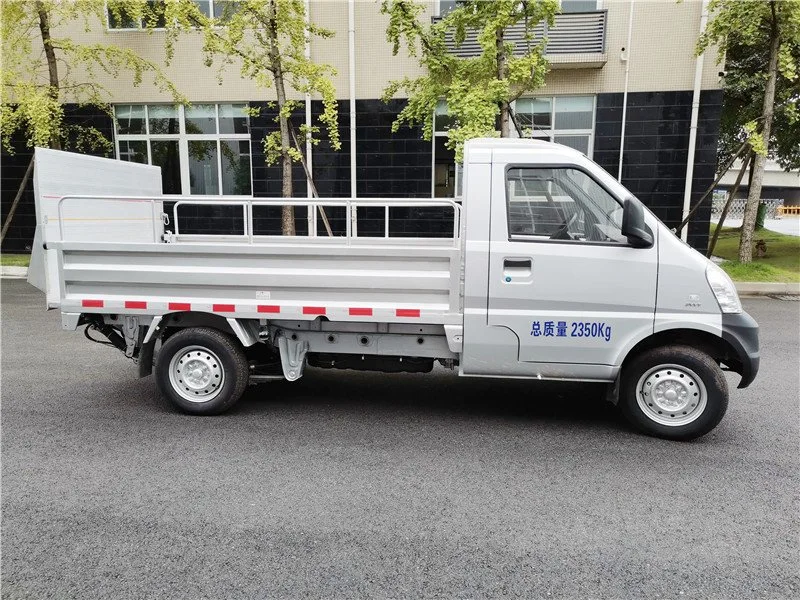 Garbage Can Loader Mini Truck with Hydraulic Lifting Plate