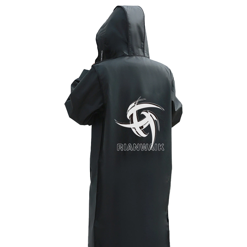 Hot Sell One Piece 170t Rubberized PVC Long Rain Coat