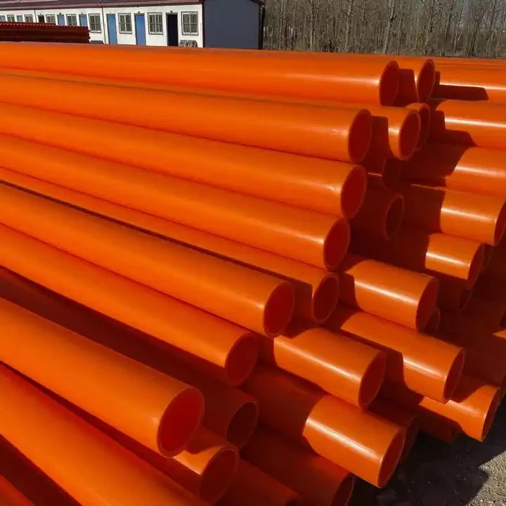 Conduit de protection de câble souterrain orange avec rigidité en anneau SN24-Sn40