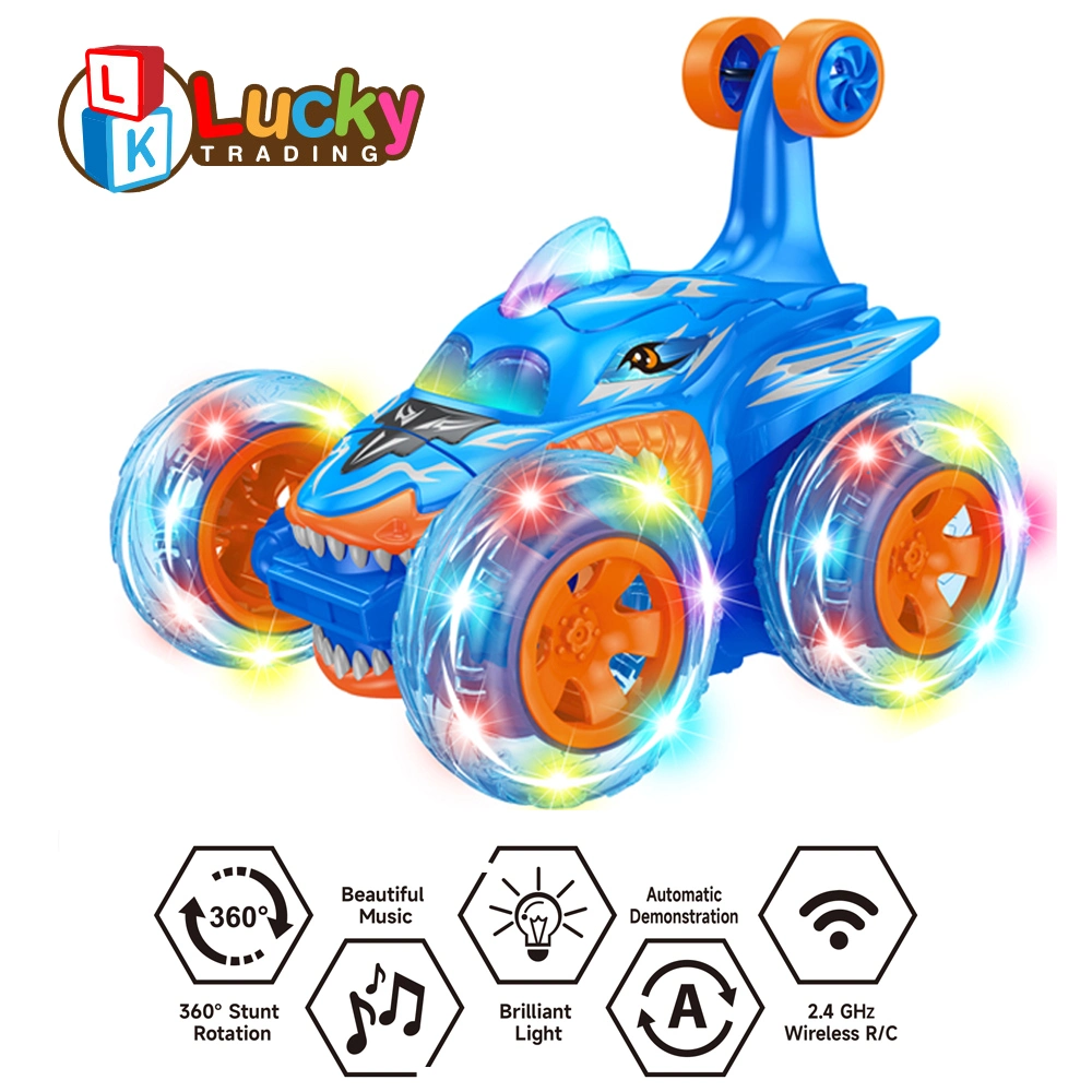 RC Stunt Car Invincible Rolling Twister con luces de colores &amp; Música