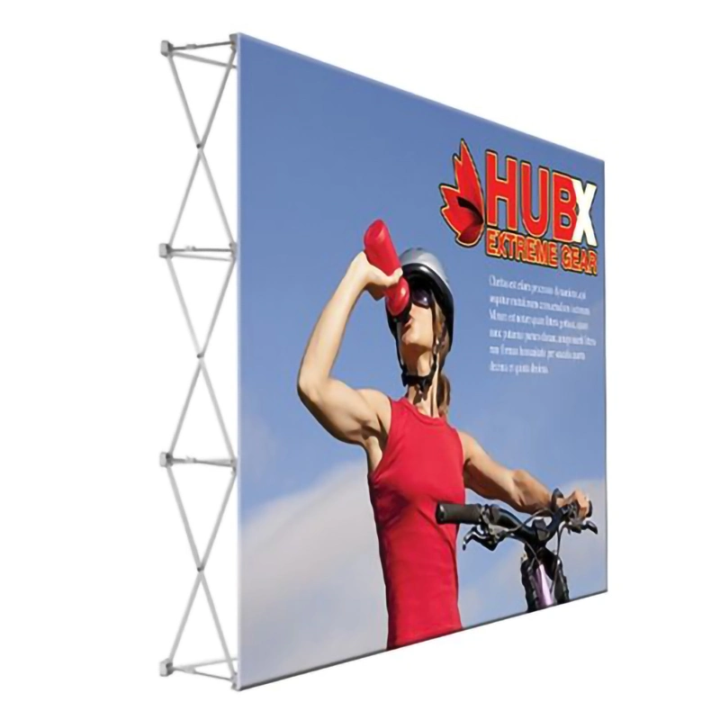 8FT Portable POPup Banner de pared de la exposición muestra como telón de fondo de pantalla de la feria comercial