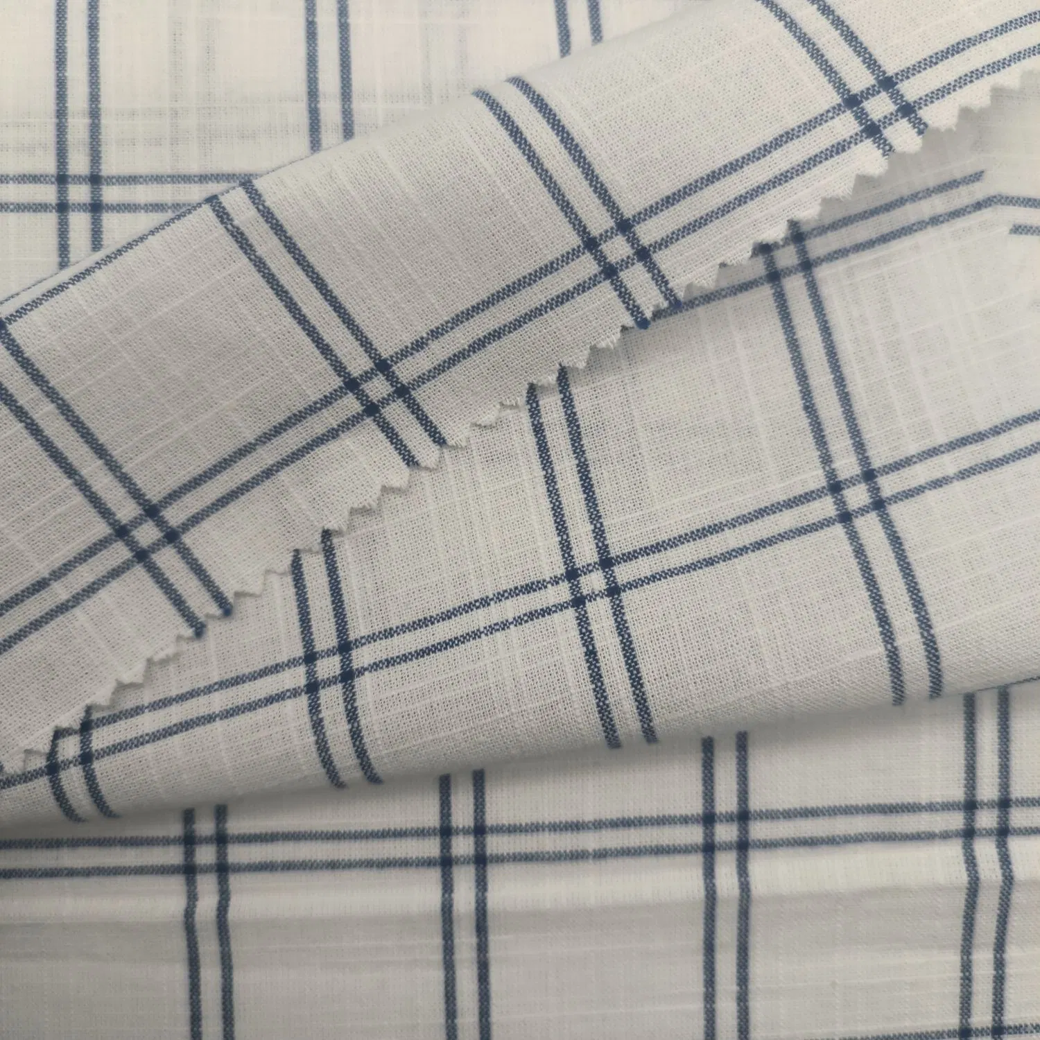 Customized 145GSM 100% Cotton Yarn Plaid Fabric for Dresses