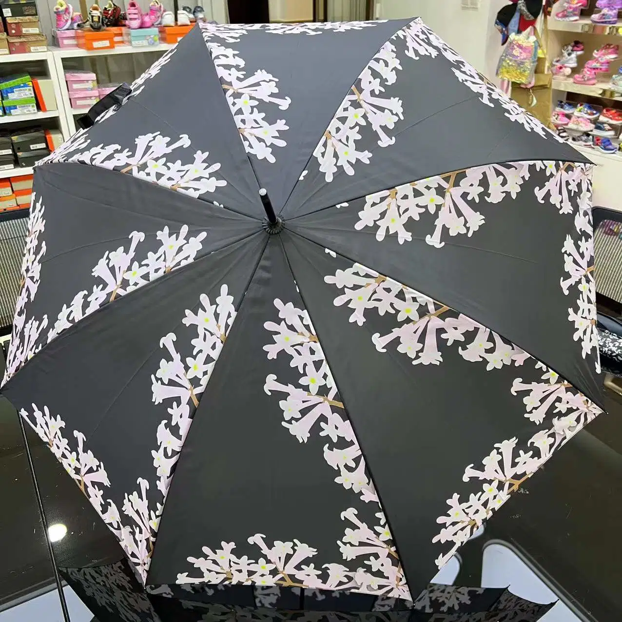 Custom Logo Umbrella Folding Rain and Sun Beach Parasol