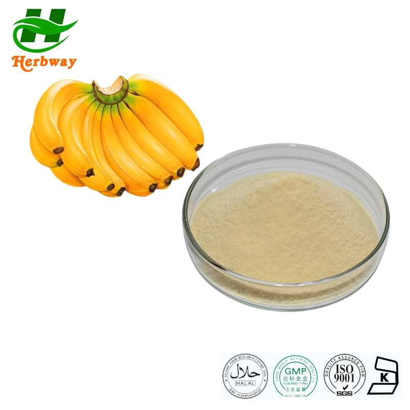 Herbway Banana Powder for Beverage Water Soluble Banana Powder Musa Nana Lour. Powder Extract