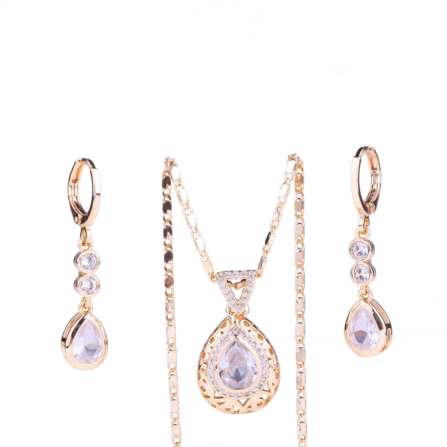 2023 Hot Sale Fashion 18K Gold Plate Imitation Jewelry Set with Factory Price