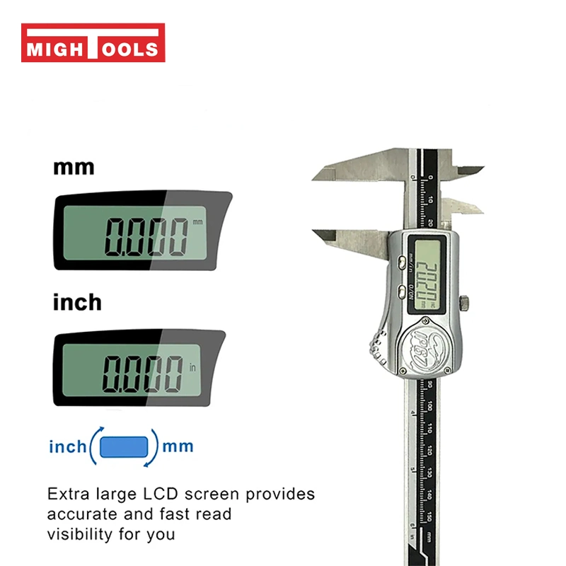 150mm IP67 Extreme Accuracy Gauge Digital Caliper Wasserdichter Edelstahl Nonius