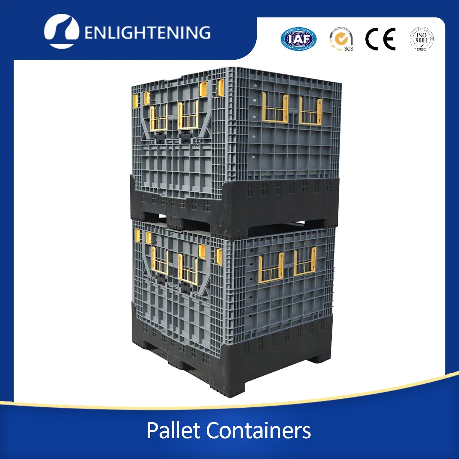 Industrial Foldable Large Container Folding Bulk Shipping Bins