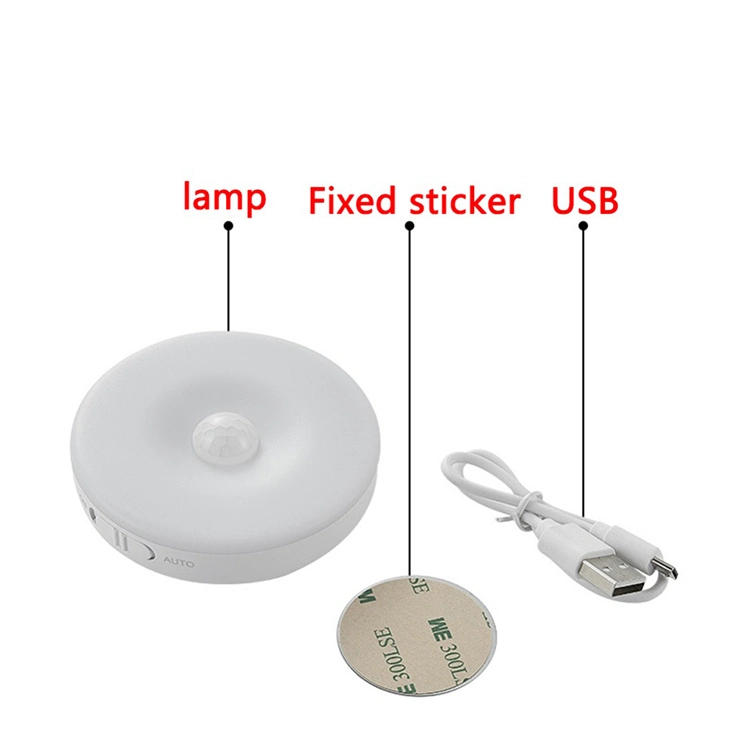 Portable with USB Charging Human Body Induction Motion Sensor Wardrobe Light