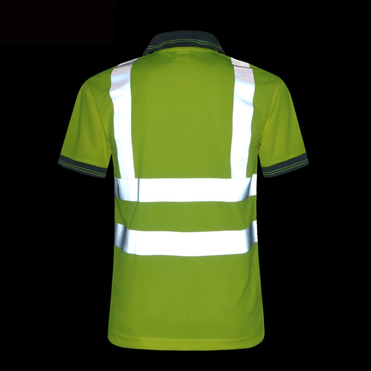 Reflective Clothing Polo Shirt Sanitation Engineering Clothing Quick-Drying Printing Logo