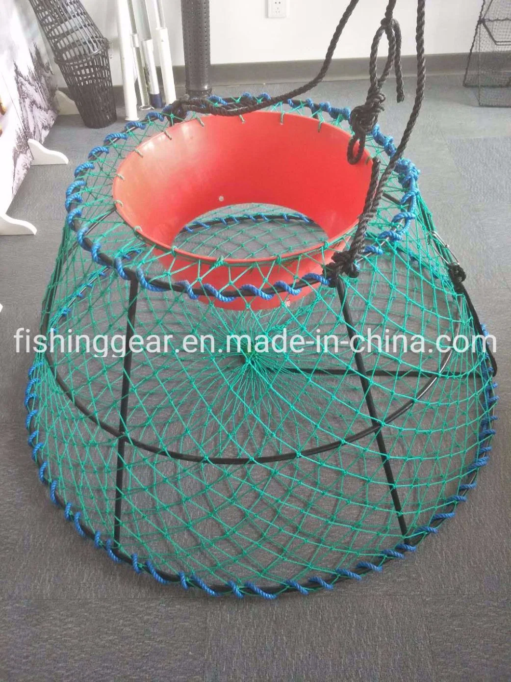 Snow Crab Pot with Green Color Netting