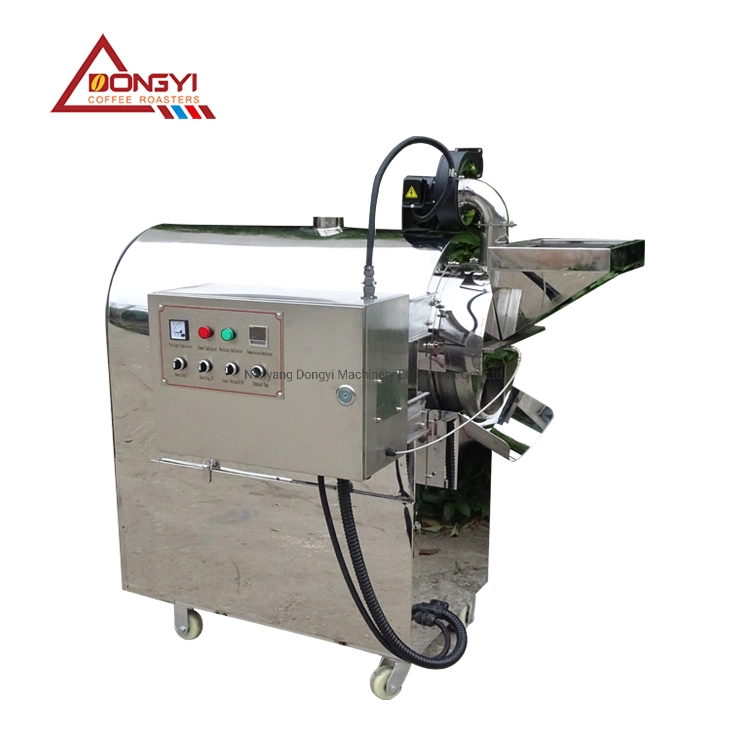 30kg Series Automatic Temperature-Constant Nuts Cocoa Seeds Roaster with Far-Infrared Heating