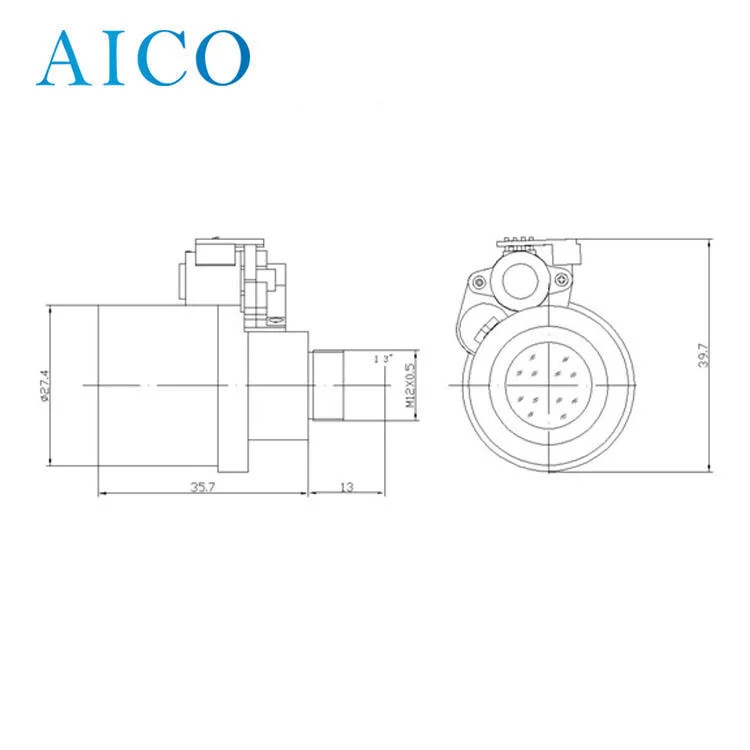 1/3" F1.6 Fixed Iris MP 3.7-14.8mm M12 S Mount Motorized Zoom CCTV Varifocal Board Lens