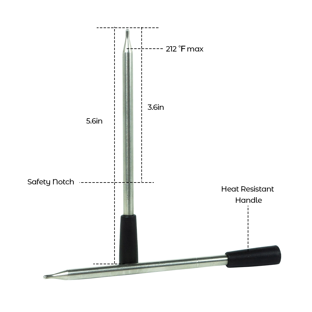 Long Range Dual Probes Truly Wireless BBQ Grill Thermometers Bluetooth Meat Thermometers for Kamado