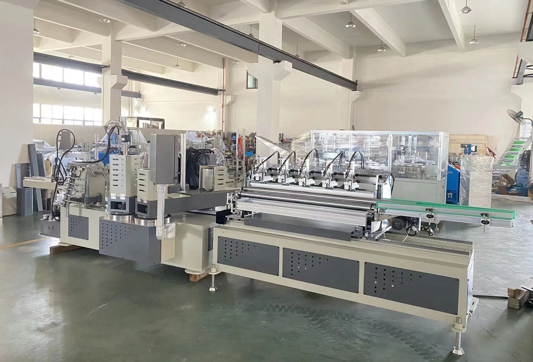 Cfjg-20 Two Heads Multi Knives Paper Tube Core Making Machine Winding Machine for Toilet Paper