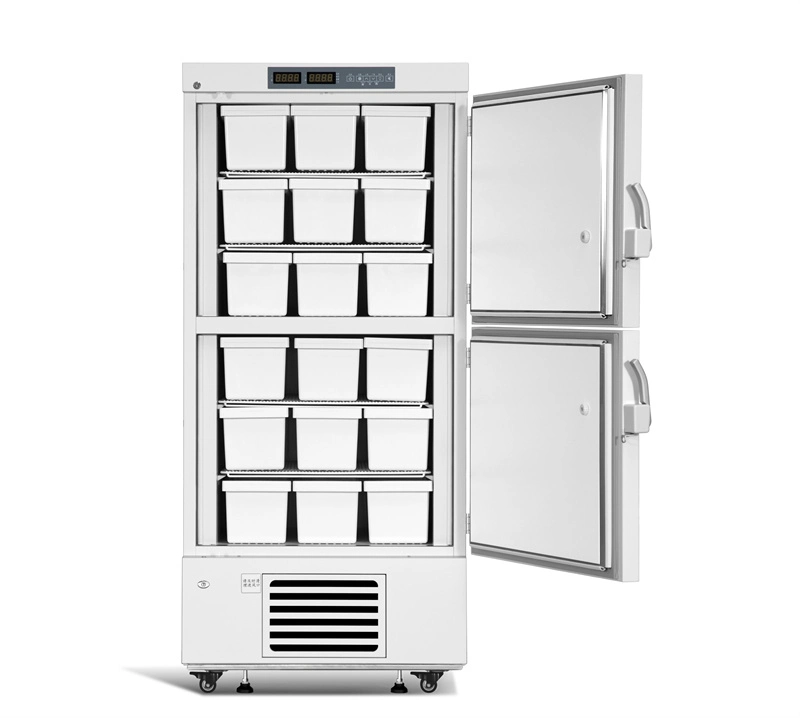 Minus 40 Degree 528L Largest Capacity Biological Upright Medical Vaccine Freezer with Two Chamber