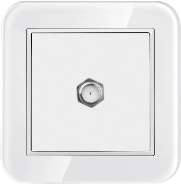 Interruptor de luz de pared WiFi EE.UU. Vidrio Sat TV socket