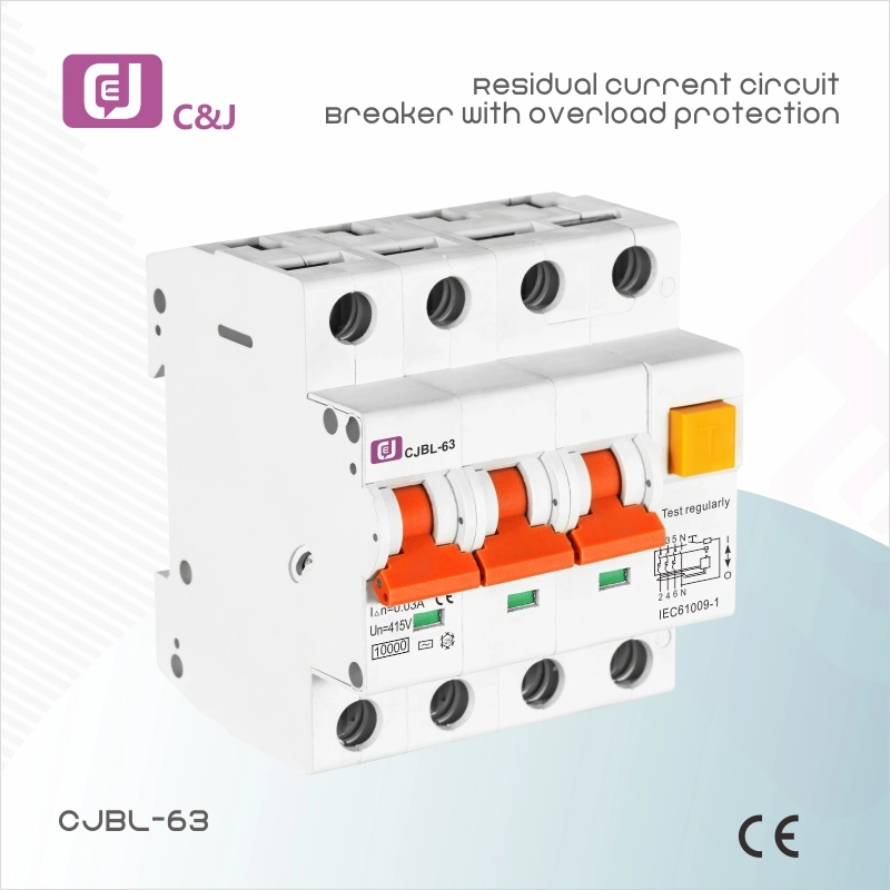 Fehlerstromschutzschalter mit Überlastschutz, elektronischer RCBO