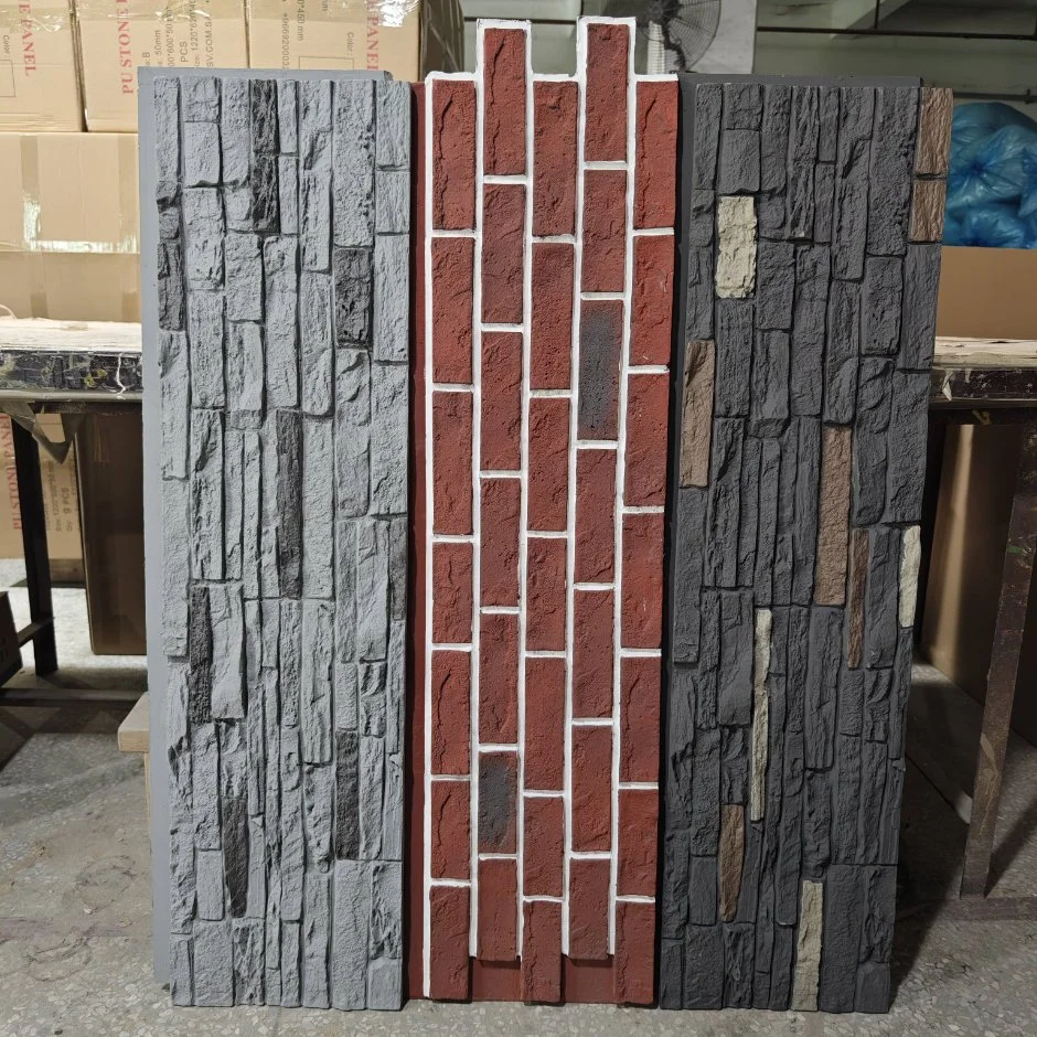 Auuan High quality/High cost performance  Polyurethane Faux Cultural Stone Artificial Wall Panels for House Decoration